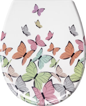 Kleine Wolke Butterflies toiletzitting 37x45 cm, multicolor
