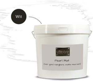 Lifestyle Pearl Mat | Extra reinigbare muurverf | Wit | 10 liter