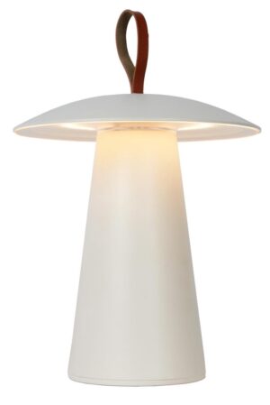 Lucide LA DONNA Tafellamp Buiten - Ø 19,7 cm - LED Dimb. - 1x2W 2700K - IP54 - 3 StepDim - Wit