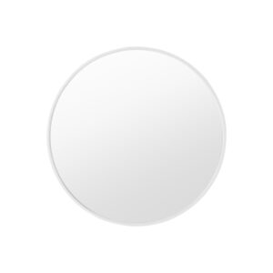 MADE Essentials Bex grote ronde spiegel, 76 cm, wit