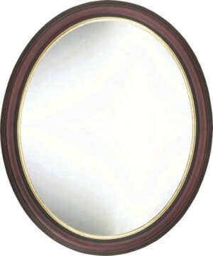 Ovale Klassieke spiegel Damian Buitenmaat 49x59cm Mahonie