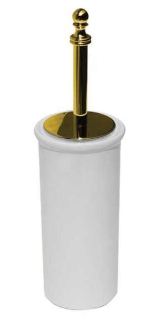 PERLA toiletborstel / houder, goud
