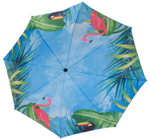 Pro Beach Parasol dierenprint blauw 152 x 142 x 200 cm 1 stuk