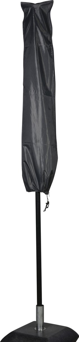 Pure tuintoebehor overtrek, parasol L 145 cm x B 25/45 cm grijs.
