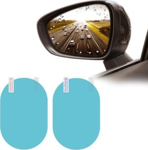 Raamfolie Met Nano Coating Voor Buitenspiegel| Spiegelfolie voor de auto | Autospiegel Folie | Buitenspiegel Folie | 2 Stuks | Ovaal