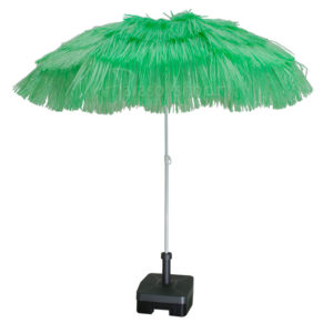 Raffia parasol Lime