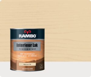 Rambo Interieur Lak Transparant 0,75 liter - Warmwit
