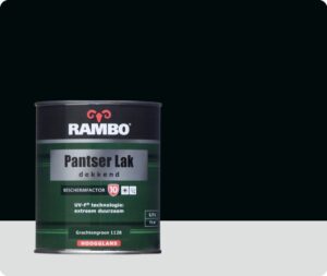 Rambo Pantser Lak Dekkend Hoogglans 0,75 liter - Grachtengroen