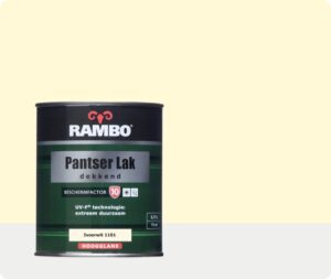 Rambo Pantser Lak Dekkend Hoogglans 0,75 liter - Ivoorwit