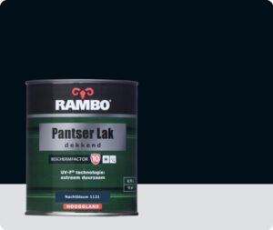 Rambo Pantser Lak Dekkend Hoogglans 0,75 liter - Nachtblauw