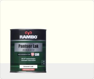 Rambo Pantser Lak Dekkend Hoogglans 0,75 liter - Zuiverwit