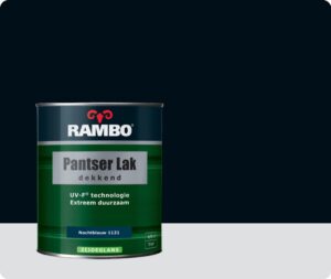 Rambo Pantser Lak Dekkend Zijdeglans 0,75 liter - Nachtblauw