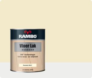 Rambo Vloer Lak Alkyd Dekkend 0,75 liter - Parelwit (Ral 1013)