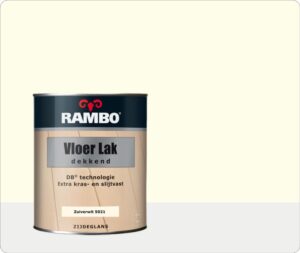 Rambo Vloer Lak Alkyd Dekkend 0,75 liter - Zuiverwit (Ral 9010)