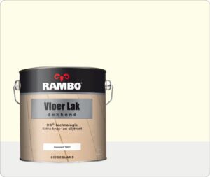 Rambo Vloer Lak Alkyd Dekkend 2,5 liter - Zuiverwit (Ral 9010)
