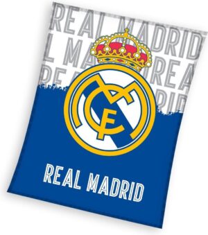 Real Madrid C.F. - Fleece - Plaid - 130x160 cm - Blue