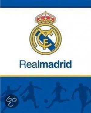 Real Madrid C.F. - Plaid - Katoen - 120 x 150 cm - Blauw