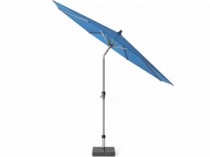 Riva parasol 300 cm rond blauw met kniksysteem