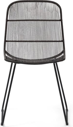 Rivera Maison Hartford Outdoor Dining Chair - Tuinstoel - Espresso - Aluminium