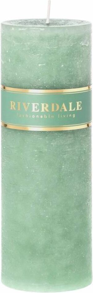 Riverdale Kaars Pillar Stompkaars - 7x20cm - Groen