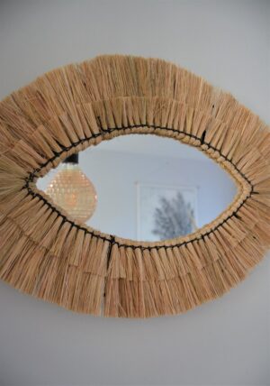 Rotan spiegel - Ovale wandspiegel (54x34) | BALI. LIFESTYLE