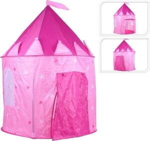 Roze prinsessen kasteel speeltent - 125 cm - Buitenspeelgoed voor kinderen - Buiten speeltenten