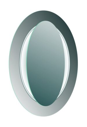 Sapho Mona ovale spiegel met LED verlichting 70 x 100 cm wit