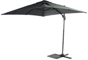 SenS-Line Honolulu parasol 250x250xH250 cm incl. Kruispoot - antraciet