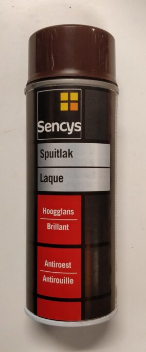 Sencys Spuitlak - Lak - Antiroest - Krasvast - Uitstekende Hechting - Universeel - Chocolade Bruin - RAL 8017