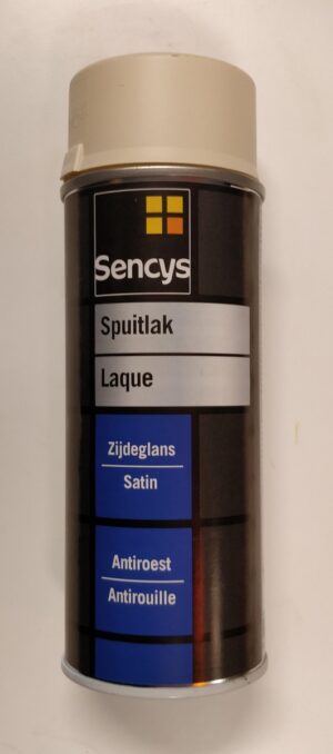 Sencys Spuitlak - Lak - Antiroest - Krasvast - Uitstekende Hechting - Universeel - Eierschep Wit - Zijdeglans