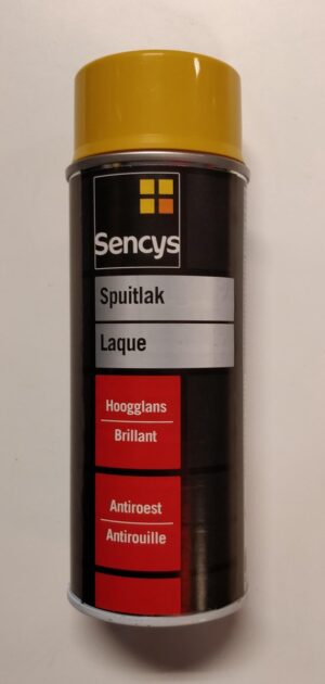 Sencys Spuitlak - Lak - Antiroest - Krasvast - Uitstekende Hechting - Universeel - Goud Geel - RAL 1004