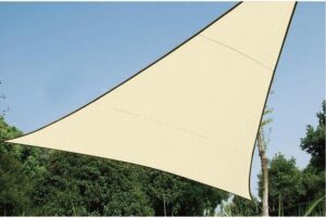 Shall SHD36WB schaduwdoek beige driehoek 3.6 x 3.6 x 3,6 meter waterdoorlatend