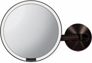 Simplehuman Spiegel Sensor met Wandbevestiging Netstroom - Ø 20 cm - Brons