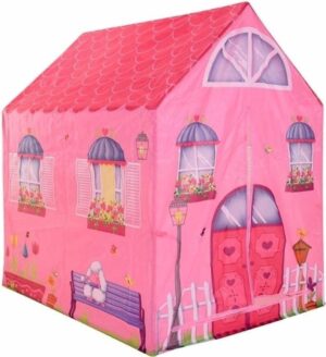 Speeltent/speelhuis roze huis 102 cm