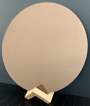 Spiegel gekleurd rond - Brons Ø30 centimeter