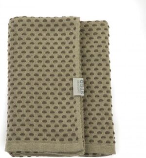 Stapelgoed Plaids Dots - Army Maat: 100x150cm