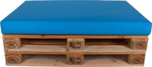 Tex Style Palletkussen Strak zit - 120 x 80 x 10 cm - Olefin - Uni Turquoise 2306