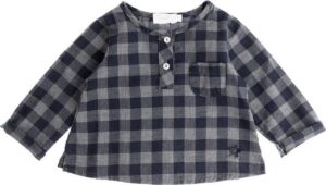 Tocoto Vintage Baby Plaid Shirt Navy-12 - 18 m