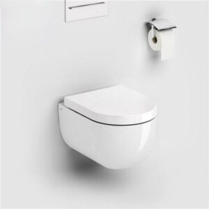 Toiletpot Hangend Clou Hammock 49x36.8x37.5cm Wandcloset Keramiek Diepspoel Glans Wit met Softclose Toiletbril