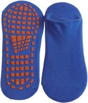 Trampoline anti slip sokken - blauw