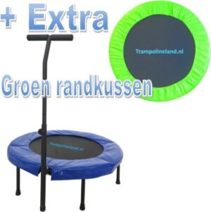 Trampolineland Deluxe trampoline met beugel 96 cm Groen