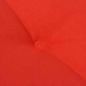 Tuinbank kussen rood 120x50x3 cm