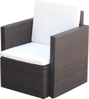Tuinstoel Bruin (Incl LW Fleece deken) / Tuin stoelen / Buiten stoelen / Balkon stoelen / Relax stoelen