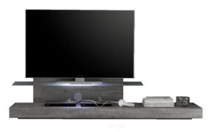 Tv-meubel Mexy 200 cm breed - Grijs eiken