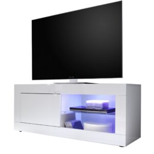 Tv-meubel Tonic 140 cm - Hoogglans wit