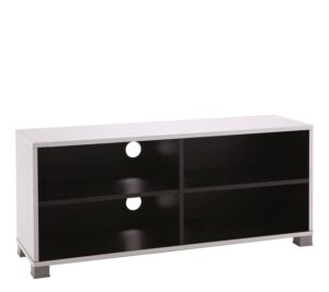 Tv-meubel Wilgo 100 cm - wit met zwart