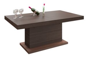 Uitschuifbare salontafel Matera Lux 120 tot 170 cm breed - bruin