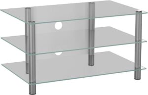 VCM Netasa - Tv-meubel - Transparant - Aluminium/Glas