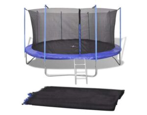 Veiligheidsnet voor 4,26 m ronde trampoline PE zwart