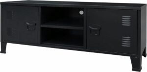 VidaXL Tv-meubel - Industrieel - 120x35x48 cm - Metaal zwart